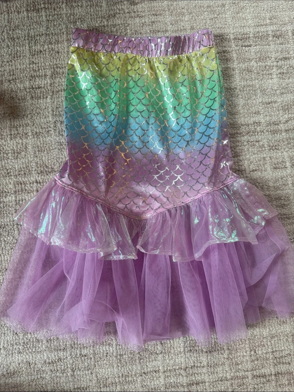 Cat & Jack girls Iridescent Mermaid Swim Skirt 4T